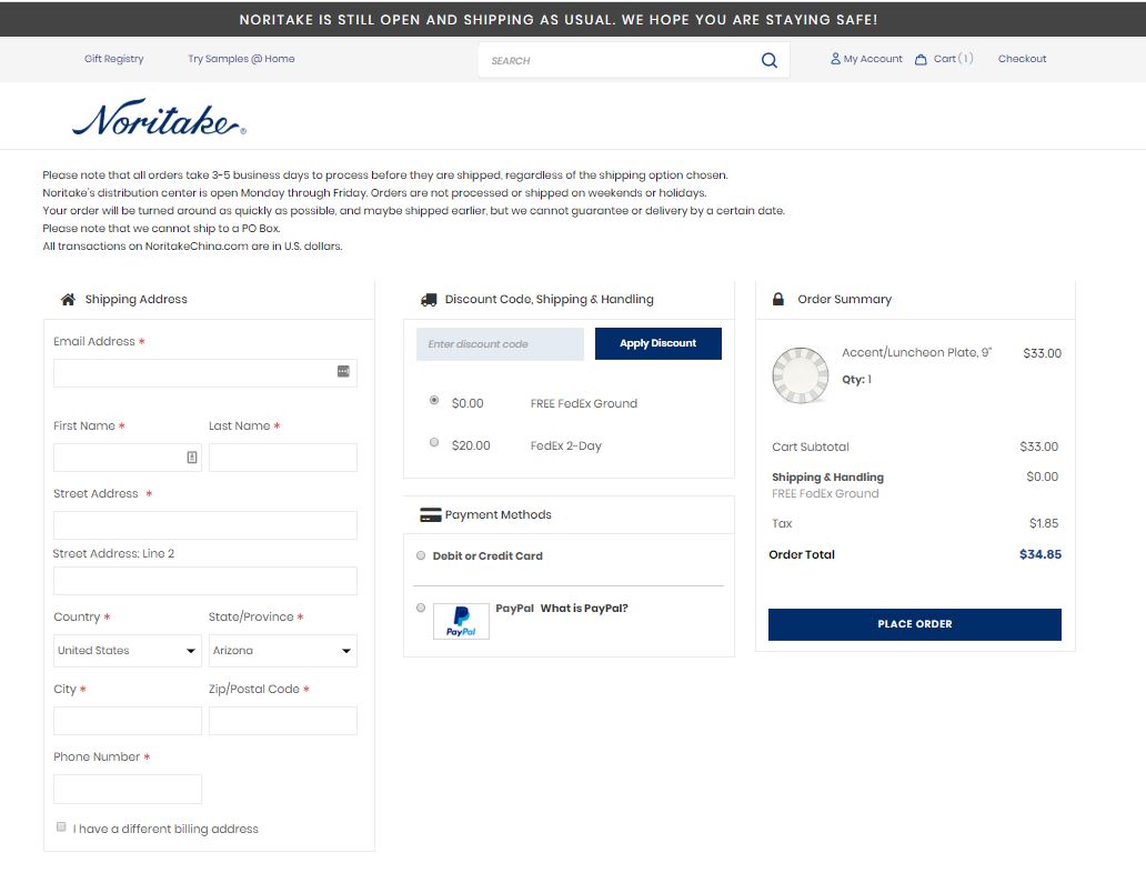 Noritake Checkout powered by OneStepCheckout for Magento 2