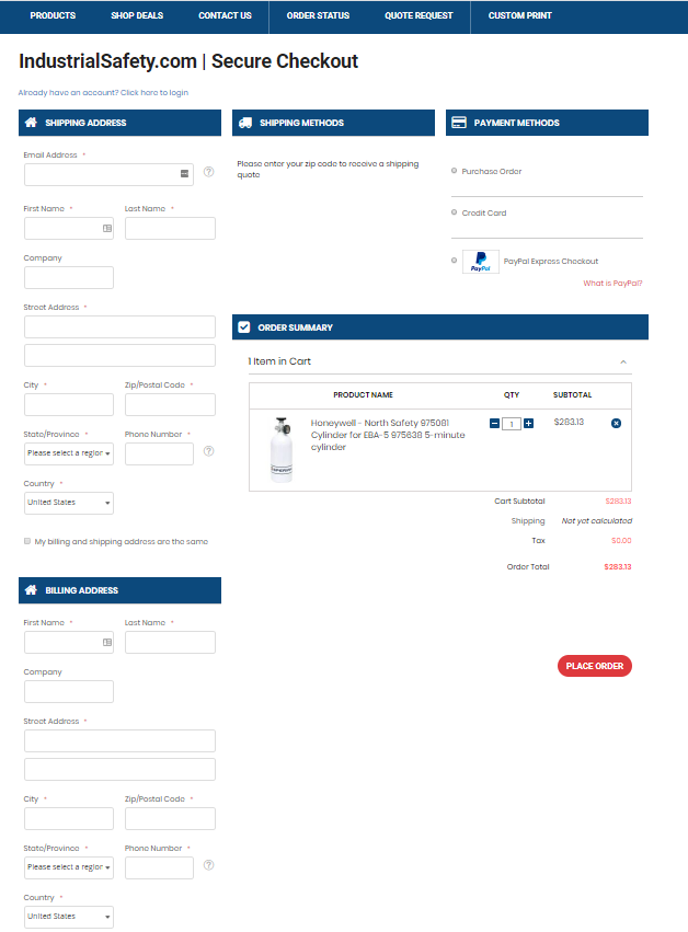 Industrial Safety Checkout powered by OneStepCheckout for Magento 2